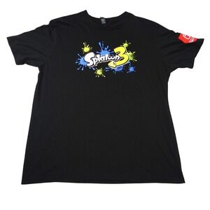 Nintendo Switch Splatoon 3 Black T Shirt Mens Large Gaming Nintendo Tee